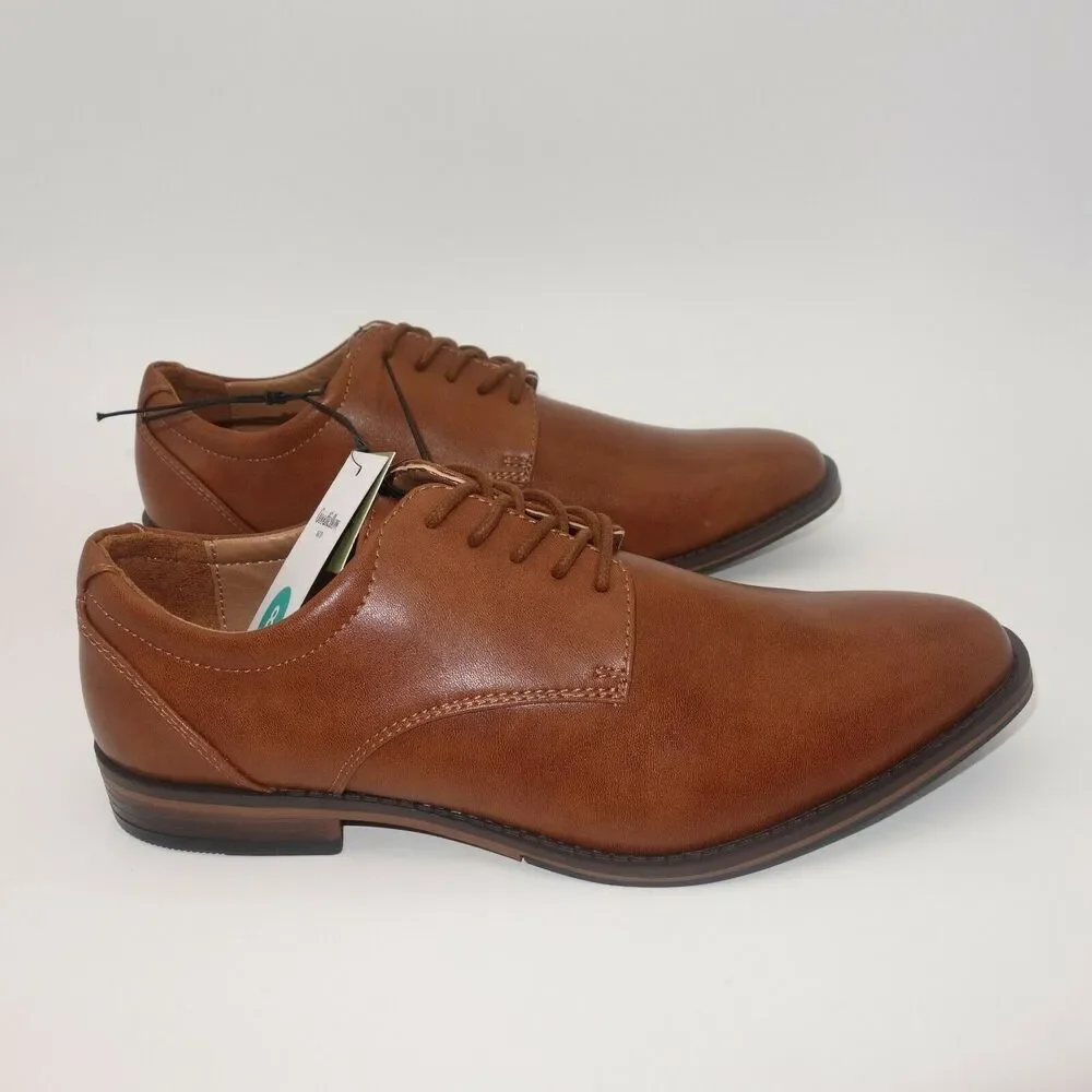 NEW Goodfellow & CO Men's Bryant Brown Leather Dress Shoes Size 8 Memory Foam
